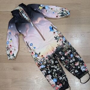 Molo Evening Forest Floral Snowsuit 110cm Or 4Y